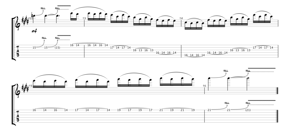 Thin Lizzy - Waiting For An Alibi Gtr 2 Solo Tab